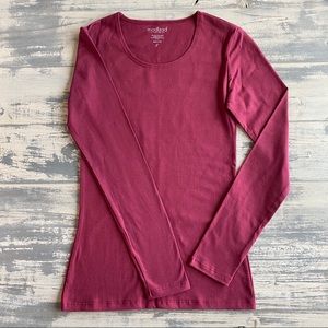 Modbod Rhubarb Long Sleeve layering tee, NWOT